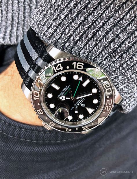 rolex gmt master ii nato strap